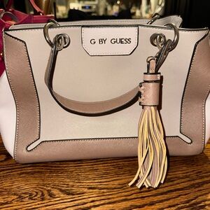 G by Guess Tan and White Satchel